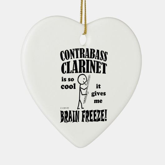 Contrabass Clarinet, Brain Freeze Keramisch Ornament (Rechts)