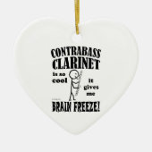 Contrabass Clarinet, Brain Freeze Keramisch Ornament (Voorkant)