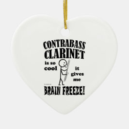 Contrabass Clarinet, Brain Freeze Keramisch Ornament