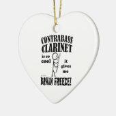 Contrabass Clarinet, Brain Freeze Keramisch Ornament (Links)