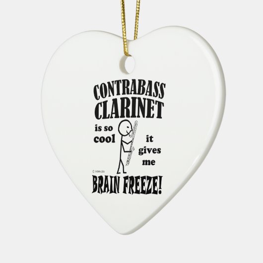 Contrabass Clarinet, Brain Freeze Keramisch Ornament (Links)