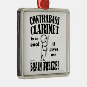 Contrabass Clarinet, Brain Freeze Metalen Ornament (Rechts)