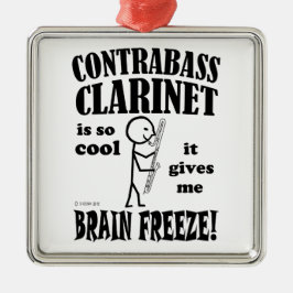 Contrabass Clarinet, Brain Freeze Metalen Ornament