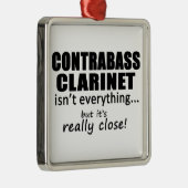 Contrabass Clarinet is niet alles Metalen Ornament (Rechts)