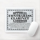 Contrabass Clarinet-licentie Muismat (Met muis)