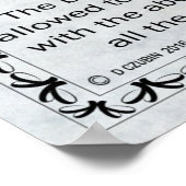 Contrabass Clarinet-licentie Poster (Hoek)