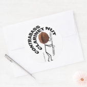 Contrabass Clarinet Nut Ronde Sticker (Envelop)
