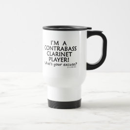 Contrabass Clarinet Player Pardon Travel Mug Reisbeker