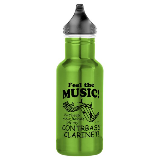 Contrabass Clarinet voelt de muziek Waterfles (Rechts)