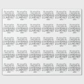 Contrabass Clarinet Voices zegt dat hij moet spele Cadeaupapier (Vlak)