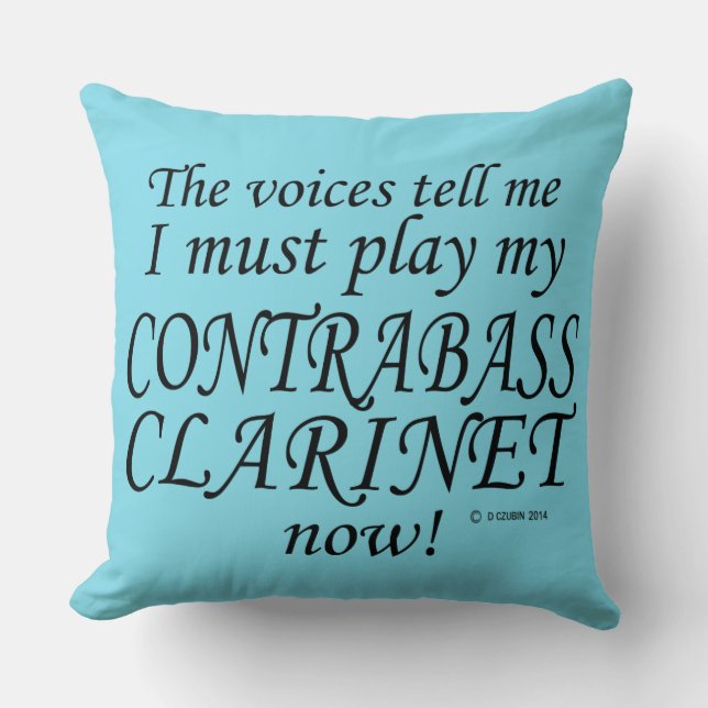 Contrabass Clarinet Voices zegt dat hij moet spele Kussen (Voorkant)