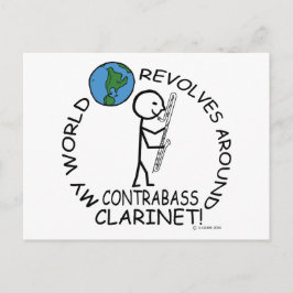 Contrabass Clarinet - Wereld revolt rond Briefkaart