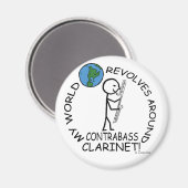 Contrabass Clarinet - Wereld revolt rond Magneet (Voorkant / Achterkant)