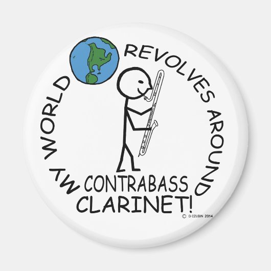 Contrabass Clarinet - Wereld revolt rond Magneet (Voorkant)