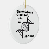 Contrabass Clarinet zit in mijn genen Keramisch Ornament (Rechts)