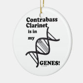 Contrabass Clarinet zit in mijn genen Keramisch Ornament (Links)