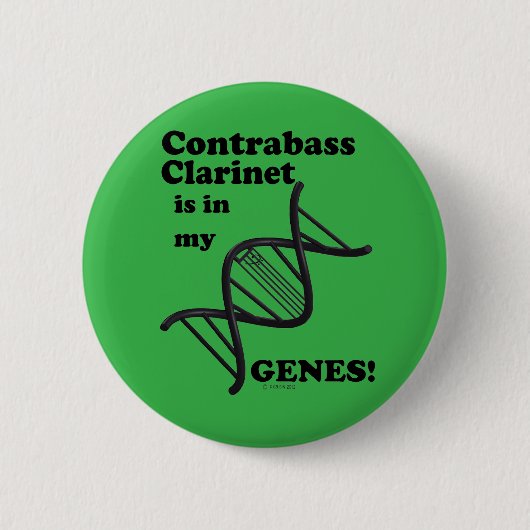 Contrabass Clarinet zit in mijn genen Ronde Button 5,7 Cm (Voorkant)