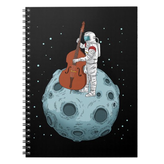 Contrabass Jazz Music Upright Bass Double Bass Notitieboek (Voorkant)