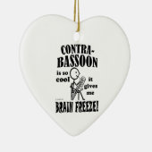 Contrabasson, hersenbevriezing keramisch ornament (Rechts)