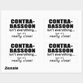 Contrabasson is niet alles rechthoekige sticker (Vel)