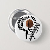Contrabasson Nut Ronde Button 5,7 Cm (Voorkant /achterkant)