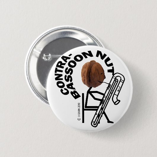 Contrabasson Nut Ronde Button 5,7 Cm (Voorkant /achterkant)