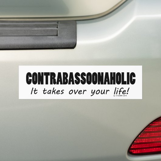 Contrabassonafolic life bumpersticker (Op auto)
