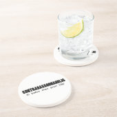 Contrabassonafolic life zandsteen onderzetter (Zijkant)