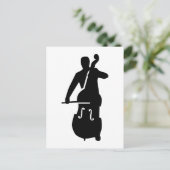 Contrabasspeler Briefkaart (Staand voorkant)