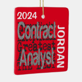 Contract Analyst Extraordinaire CUSTOM Keramisch Ornament (Rechts)