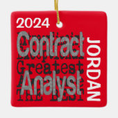 Contract Analyst Extraordinaire CUSTOM Keramisch Ornament (Voorkant)
