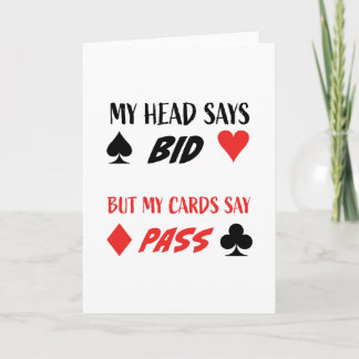 Contract Bridge Humor Kaart