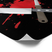 Contract Griller Funny Grill Barbecue BBQ Shirt PU Poster (Hoek)