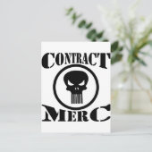 Contract Merc Mercenary Briefkaart (Staand voorkant)