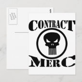 Contract Merc Mercenary Briefkaart (Voorkant / Achterkant)