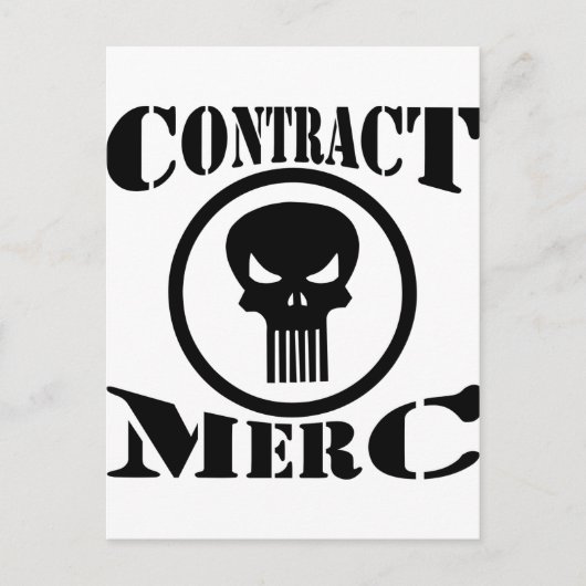 Contract Merc Mercenary Briefkaart (Voorkant)