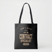 Contract Specialist Funny Job Occupation Tote Bag (Voorkant)