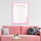 Contract voor tiener moeders canvas afdruk (Insitu (Woonkamer))