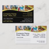 Contractant/handyman/doe alles/Visitekaartje Visitekaartje (Voorkant / Achterkant)