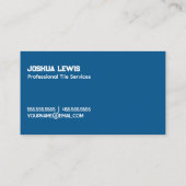 contractant van de tegel visitekaartje (Achterkant)