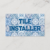 contractant van de tegel visitekaartje (Voorkant)