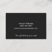 Contractant voor metaalgietwerk visitekaartje (Achterkant)