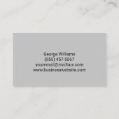 Contractant voor metaallasmachines visitekaartje (Achterkant)