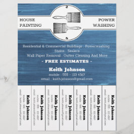 Contractant voor professionele verf-interieurs flyer