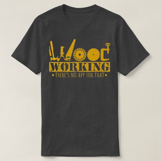 Contractant Woodworking Tools Houder Humor Han T-shirt (Design voorkant)