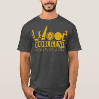 Contractant Woodworking Tools Houder Humor Han T-shirt