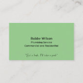 Contractanten die de Dienst van het Chrome Ontwerp Visitekaartje (Achterkant)