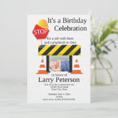 Contractanten voor de bouw Gebied Birthday Uitnodi (Staand voorkant)