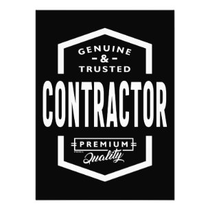 Contractanten Werkgelegenheid Titel Cadeau Foto Afdruk