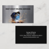 Contractdienst voor het lassen van metalen visitekaartje (Voorkant / Achterkant)